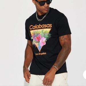 Calabasas Black Graphic T-Shirt 4XL